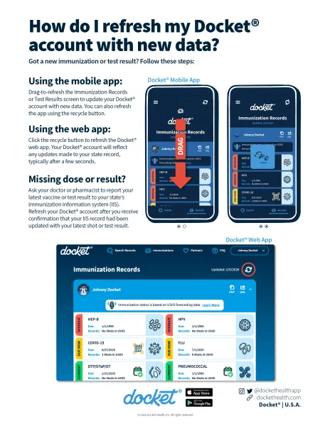 Refreshing Data in Docket®